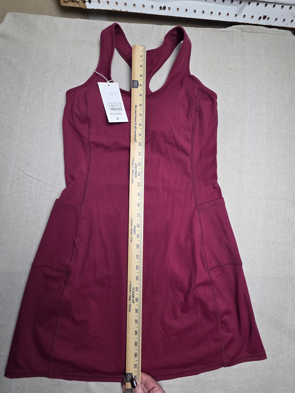 HALARA Raspberry Racerback Midi Dress - Picture 7 of 10
